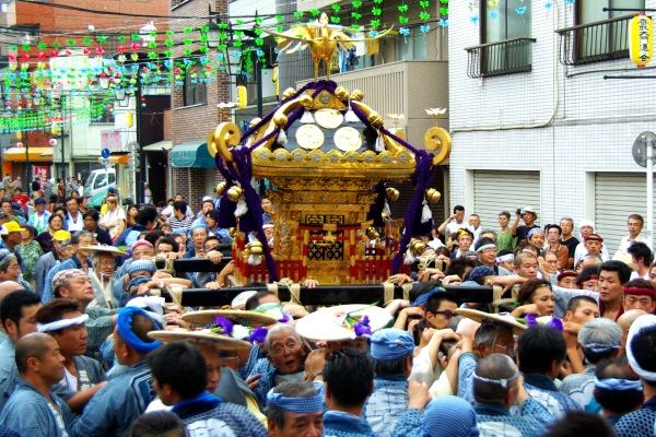 香取神社こんにゃく神輿。'12.08.05..