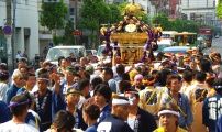 やっと担ぎなれた八広二丁目南。08.09.07.