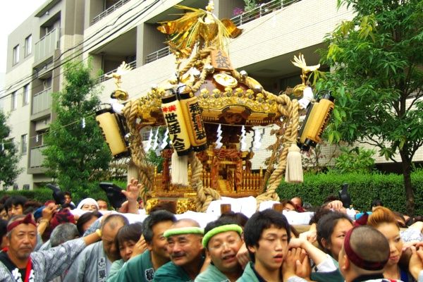 久我山稲荷は照明付き。08.10.05.