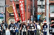 行列先導の鳶頭衆。'11.09.11.