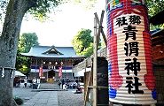 社名長筒提灯。'11.10.16.