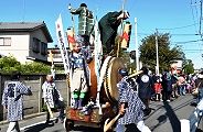 長い太鼓曳き。'11.10.16.