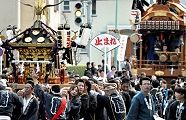 山車と入場の下長淵。'12.04.15.