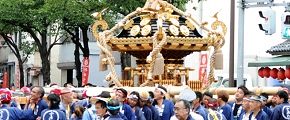 渡御図にない突然の方向転換。'12.08.18.
