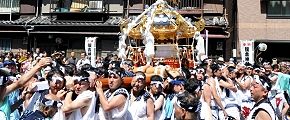 炎天下オリャオリャと2時間強の気迫の担ぎ。'12.08.05.