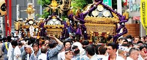 連合渡御の隊列が。'12.09.16.