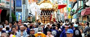 商店街を折り返す。'12.09.09.