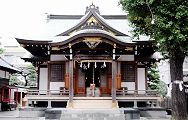 神輿の宮入待つ社殿。'12.10.07.