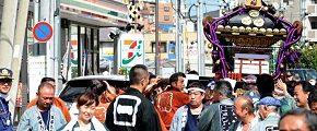 気合入るお花茶屋商店街へ。'12.09.16.