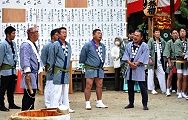 棟梁の木遣唄。'12.10.14.