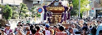 威勢よく二丁目公園目指す。'12.10.21.