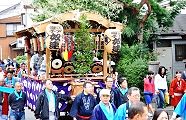 お囃子の山車。'12.10.14.