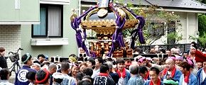 神明東稲荷神社へ前進。'12.10.14.