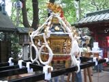 愛宕神社の六角宮神輿。07.09.23.