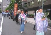 渡御行列の先頭。07.0923.