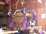 神輿庫に鎮座する飾り神輿の一之宮。07.10.07