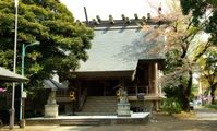 デンと構える八雲稲荷神社社殿。09.04.12.