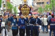 魁の気合を十分な女神輿。08.05.05.