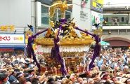 重量感ある千貫神輿の宮神輿。08.05.05.