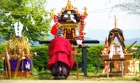 御岳平での発輿式。08.05.08.