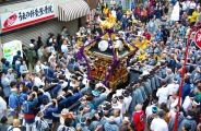 東上野三丁目町会の渡御。08.05.11.