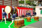 祭盛り上げる神田明神将門太鼓の迎え太鼓。08.06.07.