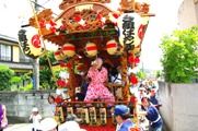 岸須賀神社の山車。08.07.13.