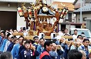 新生児の健康祈願の神輿祓い。'11.10.09.