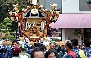 宮神輿が正福寺を過ぎていく。'11.10.09.