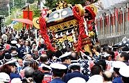 左右に大きく傾きながら。'12.04.22.
