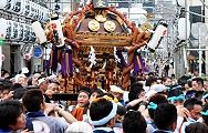 豊受東組が庚申堂交差点へ。'12.06.17.