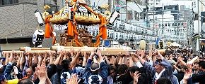 西組の一気の差し上げ。'12.06.17.