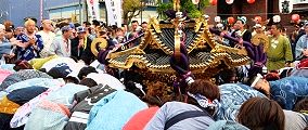 地摺りのご披露。'12.06.17.