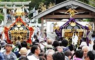小動神社参道前での合同祭。'12.07.08.