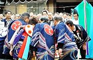 出御祭の鏡開き。'12.11.03.