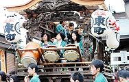 東町山車も子供が主役。'12.07.22.
