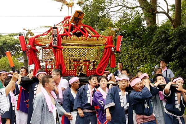 駒札「下町」の御本社。'13.07.20.