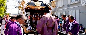 旧村落の要所で辻神事。'14.04.27.
