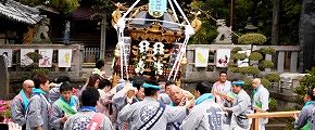 世話人のみでドッコイ担ぎ。'14.04.29.