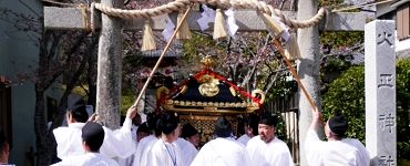 参道の鳥居。'15.03.28.