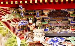 三嶋神社神輿の極彩色。'15.03.29.