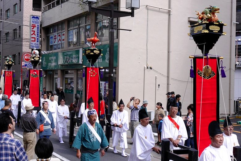 白張16人と四神。'15.10.18.