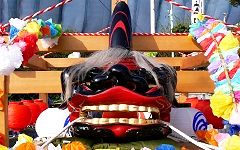 魔除けの獅子頭。'15.11.03.