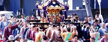 神社通りから高洲東小通りへ。'15.11.03.