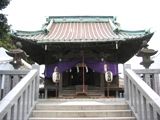 鹿島田神社の社殿。07.10.14.