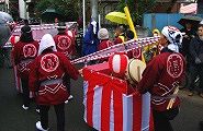 高津比唐フお囃子は引き太鼓。09.11.22.