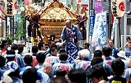 役員の渡御開始挨拶。'11.07.09.