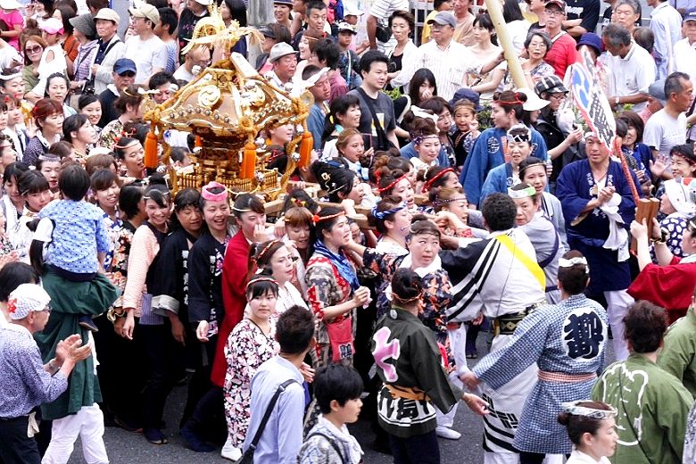 稲荷神社の女神輿'16.06.19.