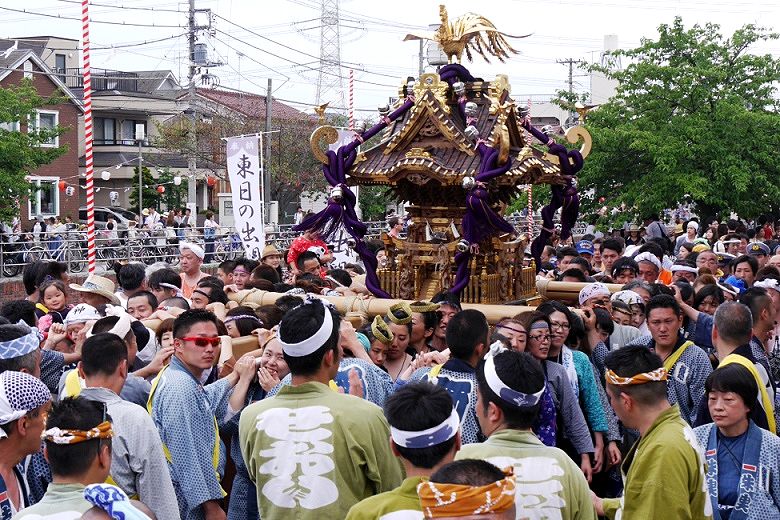 清瀧八棟屋根の白木宮神輿'16.06.19.
